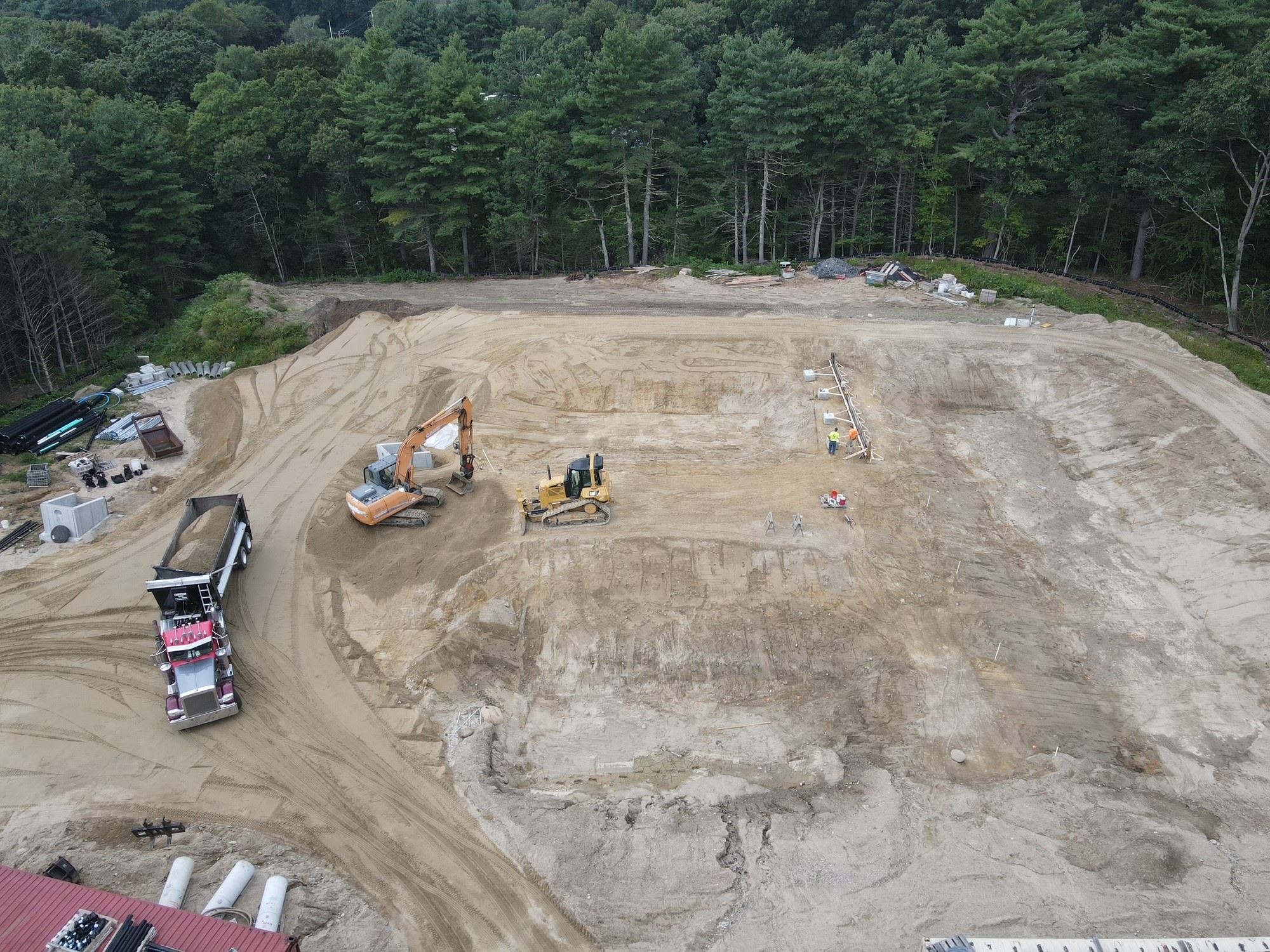 Earthwork fill, Grading and Compaction Required for Backwash and Infiltration Basins